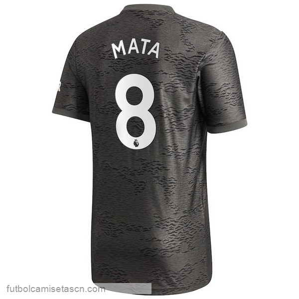 Camiseta Manchester United NO.8 Mata 2ª 2020/21 Negro